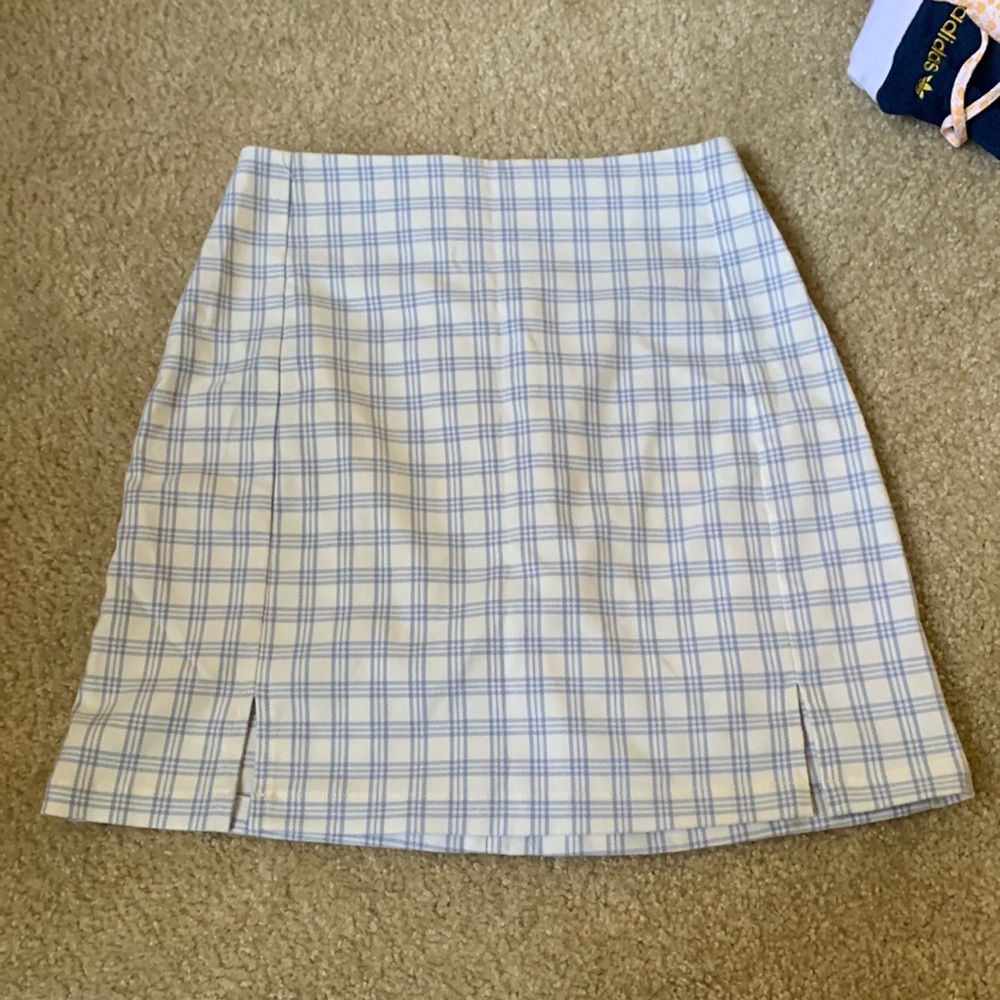 brandy plaid skirt
